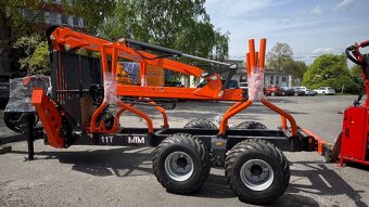 Vyvažací vlek,vývozka MTM 10T s HR Hydraulickou rukou 6.6m - 10