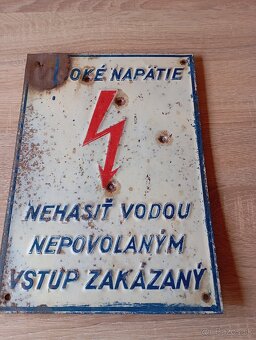 Predám smaltove staré tabuľky . - 10