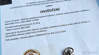 Vreckové hodinky zlato 585 - 10