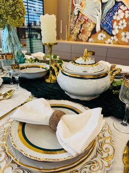 Nová pozlátená obedová súprava Thun pre 12 osôb-posielam - 10