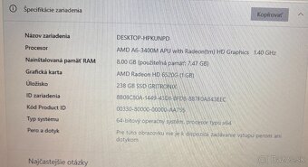 HP ProBook 4535s / AMD A6-3400M / 8GB RAM / 256GB SSD /15.6 - 10