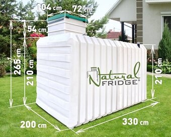 Záhradné pivnice z potravinárskeho plastu - rôzne rozmery - 10