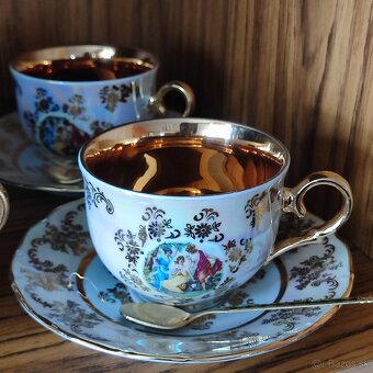 Čajová súprava - karlovarský porcelán - 10