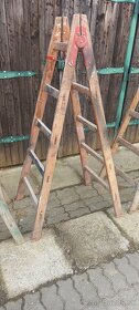 Predám  drevené  rebríky  dvojaky - 10