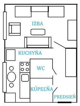 TOPLIANSKÁ, pekný 1-IZB zariadený byt, Pod. Biskupice. - 10