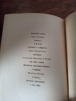 Staré knihy.Unos Jan Cajnak.Z Nasich Krajou JHamaj - 10