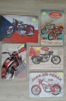 Retro plechové cedule JAWA - 10