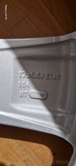 Predám alu. disky orig. Toyota 5x114,3 R17 + TPMS - 10