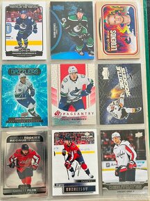 Hokejové kartičky - Inserty + Rookie NHL, novšie ročníky - 10