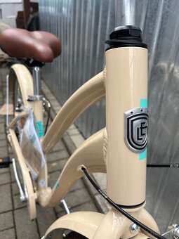 Dámsky retro bicykel Le Grand Pave 28” krémovej farby - 10