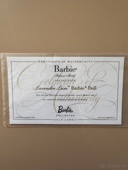 zberateľská BARBIE doll ,, LAVENDER LUXE,, - 10