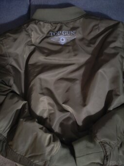 Predám bundu bomber TOP GUN - 10