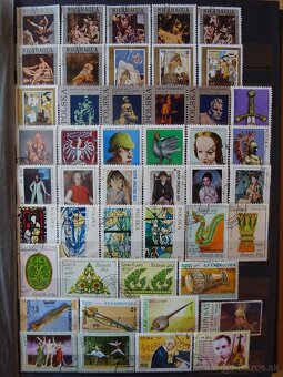 Pekná zbierka známok UMENIE 1 - 10