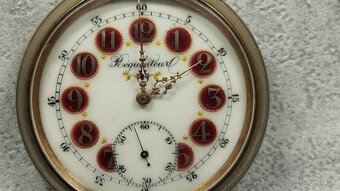 železniční hodinky REGULATEUR obrovské 202g, 66mm - 10