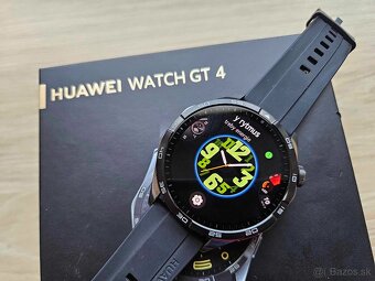 Huawei Watch GT4 46mm black, top, zaruka NAY - 10