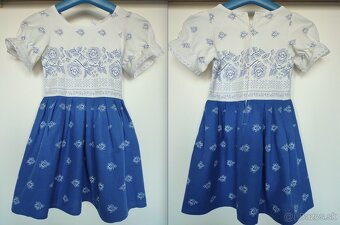 Predám 12x dievč. šaty +1 tričko +9 legín +2x pančušky - 10