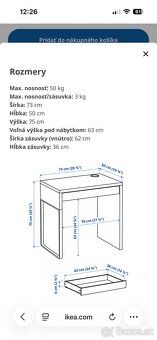 Písací stôl Micke (toaletný) - 10