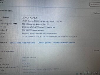 Notebook 14" HP.Intel Celeron 2x2,16GHz.8gb ram.120g SSD - 10