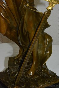 Bronzová socha - Justicia XXL - Zlacená - 10