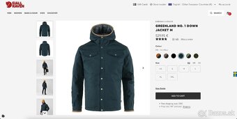 Zánovná páperová bunda Fjallraven Greenland No.1 Down Jacket - 10