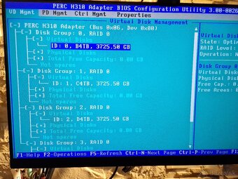 Kompletný set diskov SAS 5 x 4TB plus Dell H310 RAID karta - 10