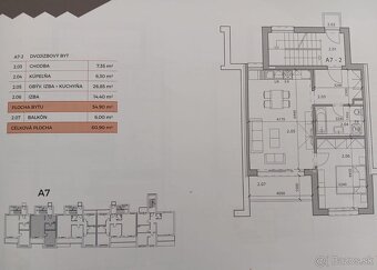 2 izb. byt. Vrútocká, 2/3 - loggia, parkovacie miesto - 10