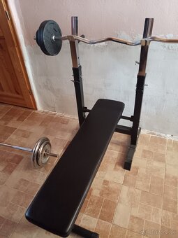 Predám posilňovaciu vežu, činky, bench lavicu a závažia. - 10