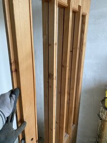 Ľavé dvere drevené falcovane (bez skla) nepoužité 80x197cm - 10