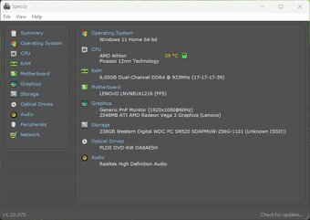 Lenovo V155-15API /AMD Athlon 300U/8GB RAM/FHD/256GB SSD - 10