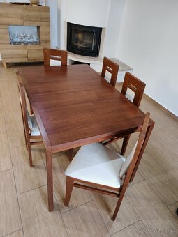 Jedálenský set z bukového masívu - 10