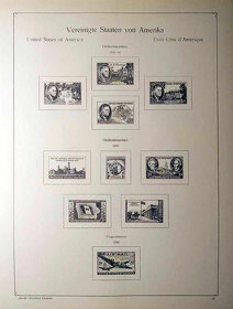 Predám listy KABE, na známky USA 76 strán - 10