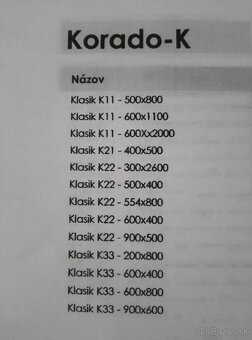 Predám radiátory značky Purmo a Korádo - 10