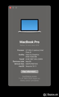 MacBook Pro (Retina 13", 2015) /Core i5/8GB RAM/128GB SSD - 10