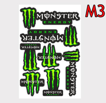 Nálepky, samolepky, Rockstar, Monster, GoPro, Red Bull... - 10