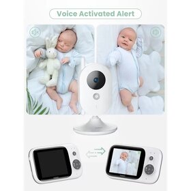 Baby monitor / VOX režim / 3,2 "displej - 10