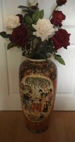 Čínská vaza a stlp s kvetinačom - 10