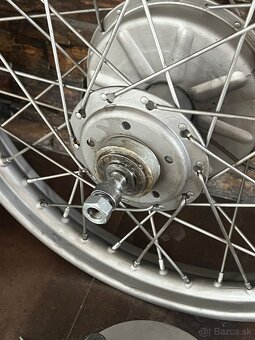 Prodám originál kola přední a zadní Jawa 350 SV - předválka - 10