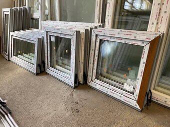 Plastové okná zlatý dub/biela, nové - 10