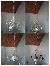 Predam pät ramenne kovove lustre - 10