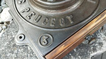 Mega velký starý kupecký mlýnek PEUGEOT FRERES No A3 Brev - 10
