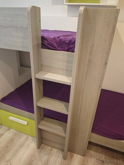 posteľ pre deti poschodová s úložným priestorom - 10