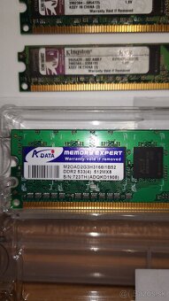 DDR, DDR2 a DDR3 pamäte – Kingston, HyperX, Elpida, A-Data - 10