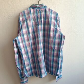 Levis farebná károvaná košeľa s dlhým rukávom XL - 10
