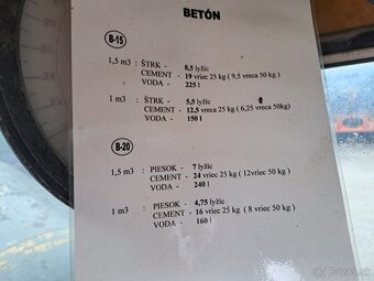mobilná miešačka COMET - 10