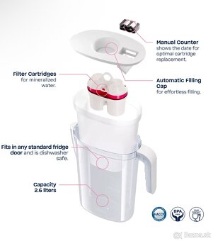 BWT VIDA filtračná kanvica biela + 3× filter - 10