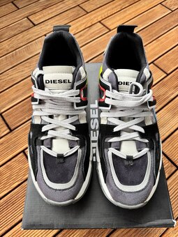 TENISKY DIESEL S-KIPPER LOW TREK II GREY/WHITE - 10