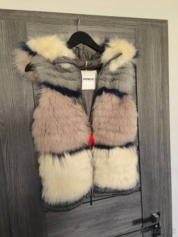 Krasna talianska bunda Max s pravou kozusinou - 10