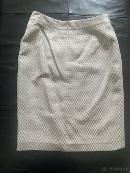 Dámsky kostým, Elegance, č. 38 , nový, béžovo- striebristý - 10