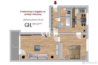 Kompletná rekonštrukcia - 2-izbový byt s loggiou na predaj v - 10