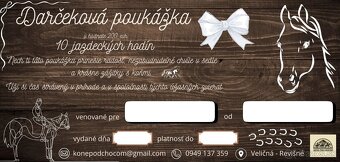 Darčekové poukážky - 10